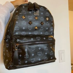 MCM Black and Gray Backpack
